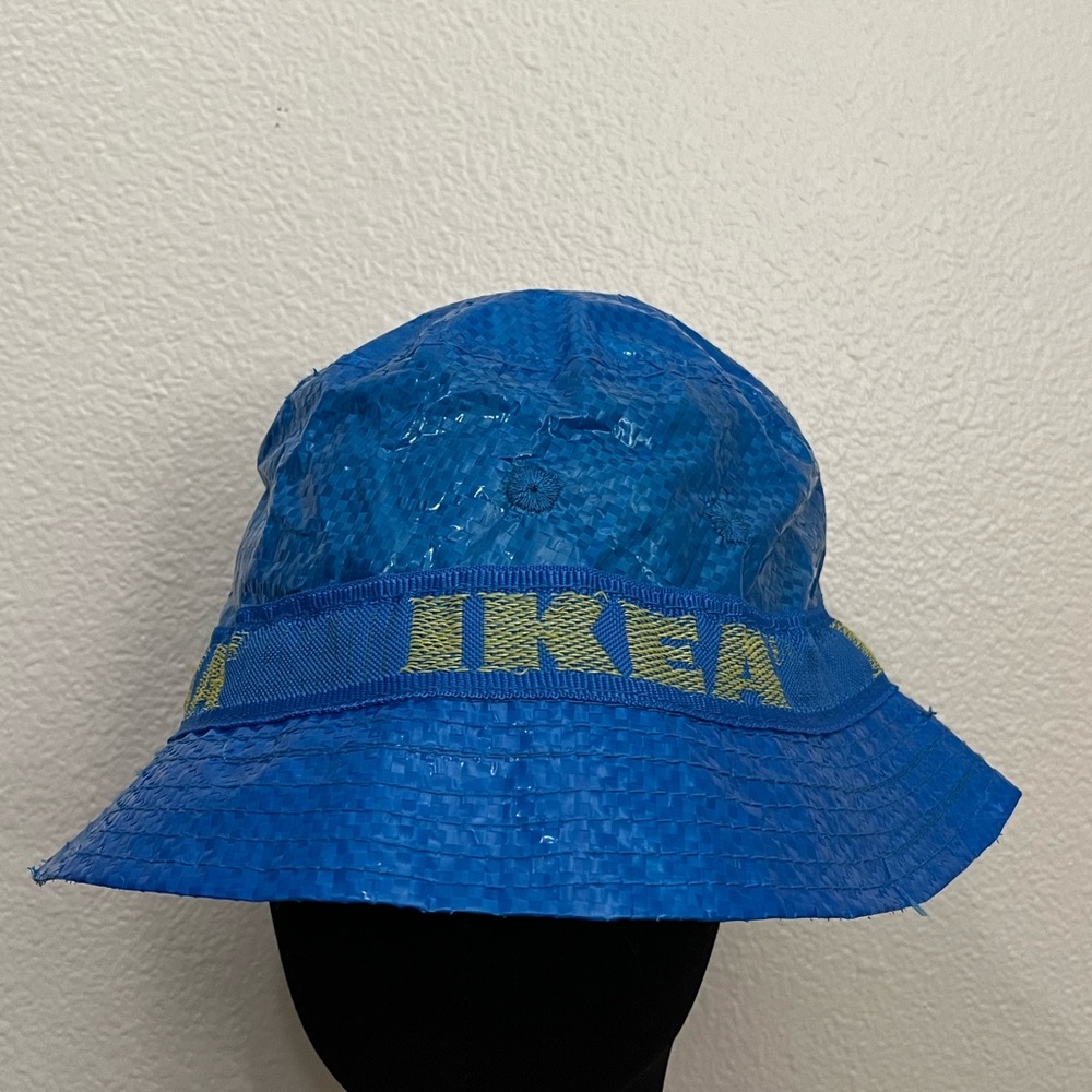 IKEA Knorva Frakta Blue Bucket Hat Unisex One Size Bag Hat Lined Limited Edition